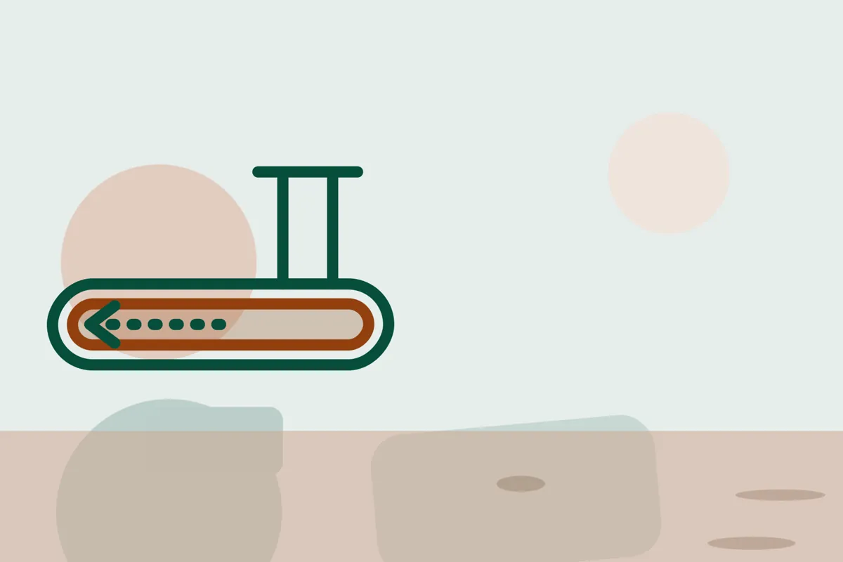 Illustration of a liner sliding through a sewer pipe